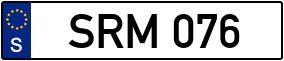 Trailer License Plate
